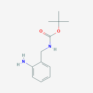 molecular formula C12H18N2O2 B068248 叔丁基 2-氨基苄基氨基甲酸酯 CAS No. 162046-50-6