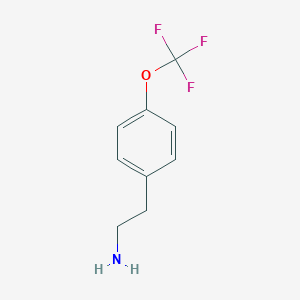 molecular formula C9H10F3NO B068252 2-(4-(Trifluoromethoxy)phenyl)ethanamine CAS No. 170015-99-3