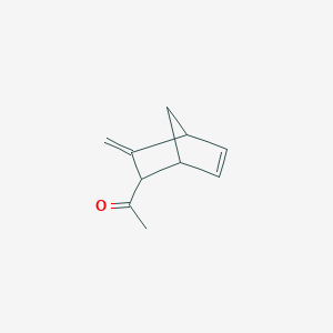 molecular formula C10H12O B068283 Ethanone, 1-(3-methylenebicyclo[2.2.1]hept-5-en-2-yl)-(9CI) CAS No. 177266-29-4