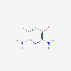 molecular formula C6H8FN3 B068287 3-Fluoro-5-methylpyridine-2,6-diamine CAS No. 189281-70-7