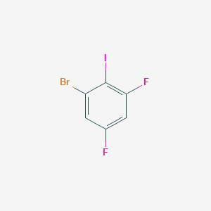 molecular formula C6H2BrF2I B068294 1-溴-3,5-二氟-2-碘苯 CAS No. 175278-11-2