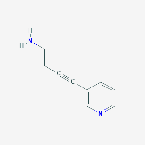 molecular formula C9H10N2 B068301 4-Pyridin-3-ylbut-3-yn-1-amine CAS No. 180915-59-7