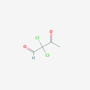 molecular formula C4H4Cl2O2 B068302 3-Oxo-2,2-dichlorobutanal CAS No. 160663-31-0