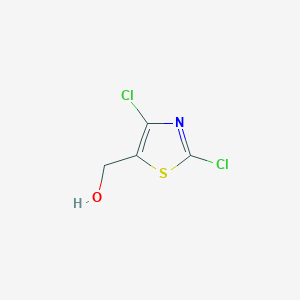 molecular formula C4H3Cl2NOS B068348 (2,4-Dichlorothiazol-5-yl)methanol CAS No. 170232-69-6