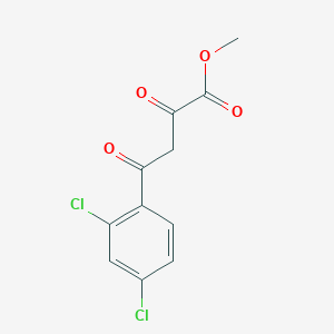 molecular formula C11H8Cl2O4 B068356 4-(2,4-二氯苯基)-2,4-二氧代丁酸甲酯 CAS No. 175711-73-6