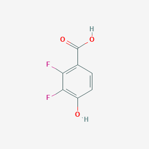 molecular formula C7H4F2O3 B068359 2,3-Difluoro-4-hydroxybenzoic acid CAS No. 175968-39-5