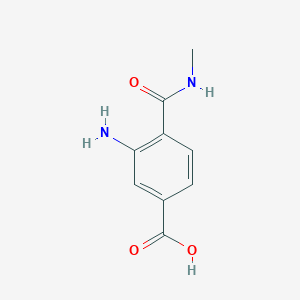 molecular formula C9H10N2O3 B068361 3-amino-4-(methylcarbamoyl)benzoic Acid CAS No. 167903-04-0