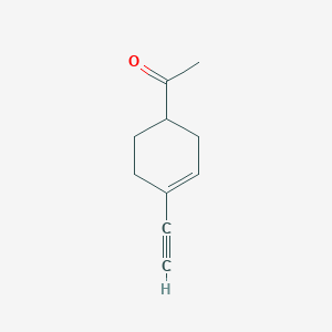 molecular formula C10H12O B068378 1-(4-Ethynylcyclohex-3-en-1-yl)ethanone CAS No. 178742-84-2