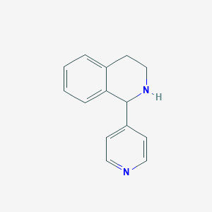 molecular formula C14H14N2 B068385 1-(Pyridin-4-yl)-1,2,3,4-tetrahydroisoquinoline CAS No. 180272-43-9