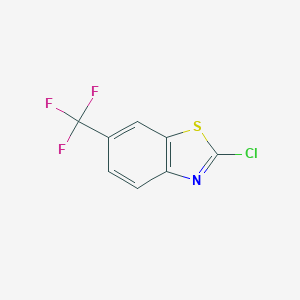 molecular formula C8H3ClF3NS B068386 2-Chloro-6-trifluoromethylbenzothiazole CAS No. 159870-86-7