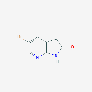 molecular formula C7H5BrN2O B068395 5-bromo-1H-pyrrolo[2,3-b]pyridin-2(3H)-one CAS No. 183208-34-6