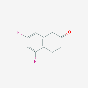 molecular formula C10H8F2O B068397 5,7-二氟-2-萘酮 CAS No. 172366-38-0