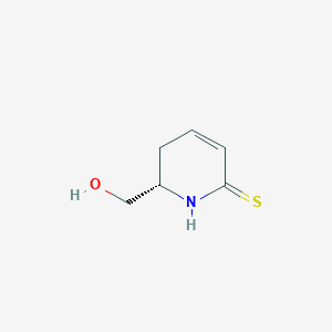 molecular formula C6H9NOS B068437 (2S)-2-(hydroxymethyl)-2,3-dihydro-1H-pyridine-6-thione CAS No. 175702-33-7