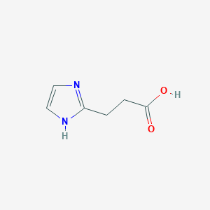 molecular formula C6H8N2O2 B068446 3-(1H-咪唑-2-基)丙酸 CAS No. 178388-79-9