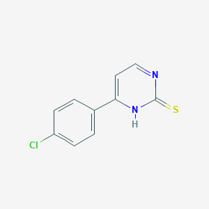 molecular formula C10H7ClN2S B068464 4-(4-氯苯基)嘧啶-2-硫醇 CAS No. 175203-08-4