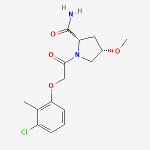 (2S,4S)-1-[2-(3-chloro-2-methylphenoxy)acetyl]-4-methoxypyrrolidine-2-carboxamide