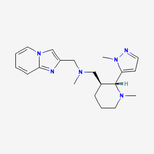 N-(imidazo[1,2-a]pyridin-2-ylmethyl)-N-methyl-1-[(2R,3S)-1-methyl-2-(2-methylpyrazol-3-yl)piperidin-3-yl]methanamine