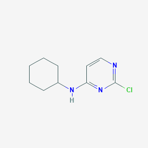 molecular formula C10H14ClN3 B068465 2-氯-N-环己基嘧啶-4-胺 CAS No. 191729-06-3