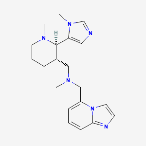 N-(imidazo[1,2-a]pyridin-5-ylmethyl)-N-methyl-1-[(2R,3S)-1-methyl-2-(3-methylimidazol-4-yl)piperidin-3-yl]methanamine