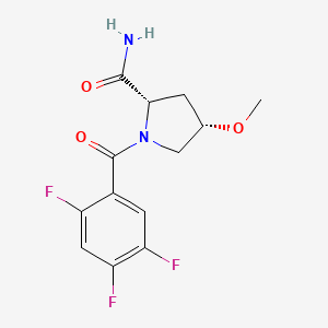 (2S,4S)-4-methoxy-1-(2,4,5-trifluorobenzoyl)pyrrolidine-2-carboxamide