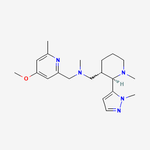 N-[(4-methoxy-6-methylpyridin-2-yl)methyl]-N-methyl-1-[(2R,3S)-1-methyl-2-(2-methylpyrazol-3-yl)piperidin-3-yl]methanamine