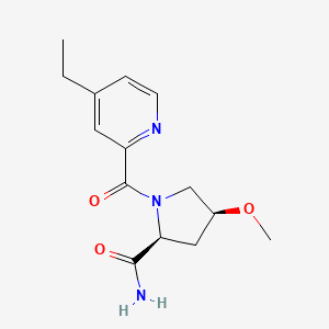 (2S,4S)-1-(4-ethylpyridine-2-carbonyl)-4-methoxypyrrolidine-2-carboxamide