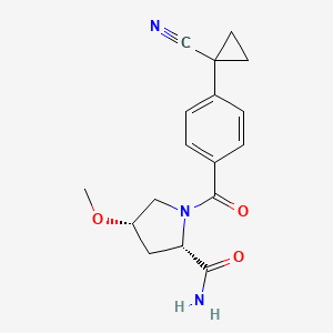 (2S,4S)-1-[4-(1-cyanocyclopropyl)benzoyl]-4-methoxypyrrolidine-2-carboxamide