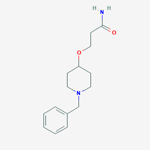 molecular formula C15H22N2O2 B068489 3-[(1-Benzylpiperidin-4-yl)oxy]propanamide CAS No. 175203-67-5
