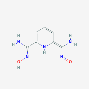 molecular formula C7H9N5O2 B068500 N2,N6-Dihydroxypyridine-2,6-bis(carboximidamide) CAS No. 195317-10-3