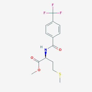 molecular formula C14H16F3NO3S B068502 (S)-4-(甲硫基)-2-(4-(三氟甲基)苯甲酰胺)丁酸甲酯 CAS No. 175202-25-2