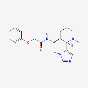 N-[[(2R,3S)-1-methyl-2-(3-methylimidazol-4-yl)piperidin-3-yl]methyl]-2-phenoxyacetamide