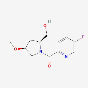 (5-fluoropyridin-2-yl)-[(2S,4S)-2-(hydroxymethyl)-4-methoxypyrrolidin-1-yl]methanone