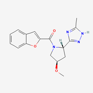 1-benzofuran-2-yl-[(2S,4R)-4-methoxy-2-(5-methyl-1H-1,2,4-triazol-3-yl)pyrrolidin-1-yl]methanone