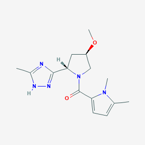 (1,5-dimethylpyrrol-2-yl)-[(2S,4R)-4-methoxy-2-(5-methyl-1H-1,2,4-triazol-3-yl)pyrrolidin-1-yl]methanone