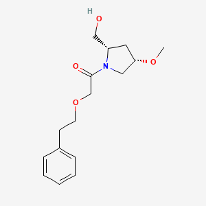 1-[(2S,4S)-2-(hydroxymethyl)-4-methoxypyrrolidin-1-yl]-2-(2-phenylethoxy)ethanone