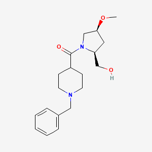 (1-benzylpiperidin-4-yl)-[(2S,4S)-2-(hydroxymethyl)-4-methoxypyrrolidin-1-yl]methanone