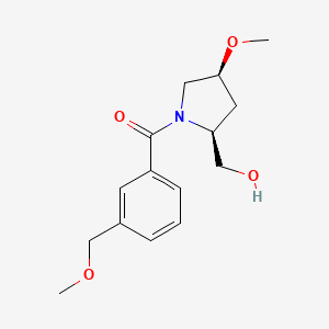 [(2S,4S)-2-(hydroxymethyl)-4-methoxypyrrolidin-1-yl]-[3-(methoxymethyl)phenyl]methanone