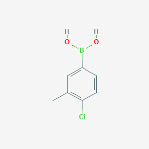 molecular formula C7H8BClO2 B068512 4-氯-3-甲基苯硼酸 CAS No. 161950-10-3