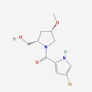 (4-bromo-1H-pyrrol-2-yl)-[(2S,4S)-2-(hydroxymethyl)-4-methoxypyrrolidin-1-yl]methanone