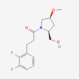 3-(2,3-difluorophenyl)-1-[(2S,4S)-2-(hydroxymethyl)-4-methoxypyrrolidin-1-yl]propan-1-one