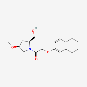 1-[(2S,4S)-2-(hydroxymethyl)-4-methoxypyrrolidin-1-yl]-2-(5,6,7,8-tetrahydronaphthalen-2-yloxy)ethanone