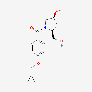 [4-(cyclopropylmethoxy)phenyl]-[(2S,4S)-2-(hydroxymethyl)-4-methoxypyrrolidin-1-yl]methanone