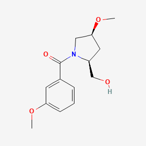 [(2S,4S)-2-(hydroxymethyl)-4-methoxypyrrolidin-1-yl]-(3-methoxyphenyl)methanone