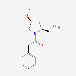 2-(cyclohexen-1-yl)-1-[(2S,4S)-2-(hydroxymethyl)-4-methoxypyrrolidin-1-yl]ethanone