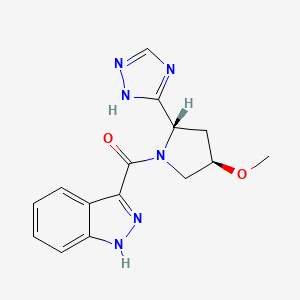 1H-indazol-3-yl-[(2S,4R)-4-methoxy-2-(1H-1,2,4-triazol-5-yl)pyrrolidin-1-yl]methanone