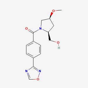 [(2S,4S)-2-(hydroxymethyl)-4-methoxypyrrolidin-1-yl]-[4-(1,2,4-oxadiazol-3-yl)phenyl]methanone