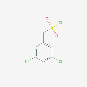 molecular formula C7H5Cl3O2S B068535 (3,5-二氯苯基)甲磺酰氯 CAS No. 163295-70-3