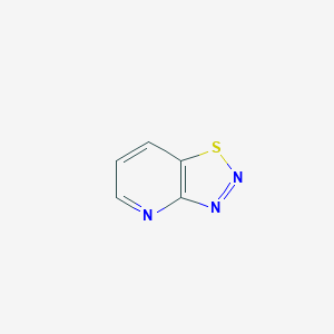 molecular formula C5H3N3S B068545 [1,2,3]Thiadiazolo[4,5-b]pyridine CAS No. 174762-11-9