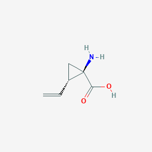 molecular formula C6H9NO2 B068555 (1R,2S)-1-Amino-2-vinylcyclopropanecarboxylic Acid CAS No. 159700-58-0