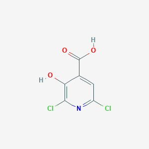 molecular formula C6H3Cl2NO3 B068583 2,6-二氯-3-羟基异烟酸 CAS No. 185422-96-2